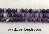 CAA1874 15.5 inches 12mm round banded agate gemstone beads