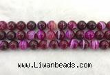 CAA1884 15.5 inches 12mm round banded agate gemstone beads