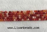 CAA1910 15.5 inches 4mm round banded agate gemstone beads