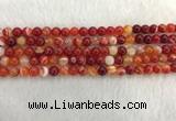 CAA1911 15.5 inches 6mm round banded agate gemstone beads