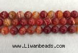 CAA1915 15.5 inches 14mm round banded agate gemstone beads