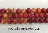 CAA1916 15.5 inches 16mm round banded agate gemstone beads