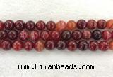 CAA1925 15.5 inches 14mm round banded agate gemstone beads