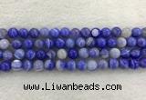 CAA1943 15.5 inches 10mm round banded agate gemstone beads