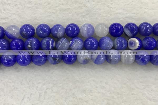 CAA1946 15.5 inches 16mm round banded agate gemstone beads