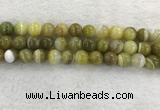 CAA1955 15.5 inches 14mm round banded agate gemstone beads