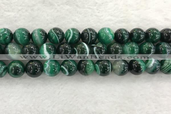 CAA2016 15.5 inches 16mm round banded agate gemstone beads