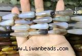 CAA2062 15.5 inches 10*30mm teardrop agate beads wholesale