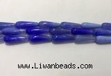 CAA2077 15.5 inches 10*30mm teardrop agate beads wholesale