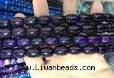 CAA2115 15.5 inches 10*14mm drum agate beads wholesale