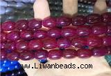 CAA2117 15.5 inches 10*14mm drum agate beads wholesale