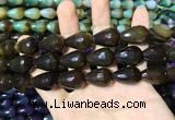 CAA2161 15.5 inches 15*20mm faceted teardrop agate beads