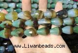 CAA2162 15.5 inches 15*20mm faceted teardrop agate beads