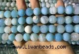 CAA2246 15.5 inches 12mm faceted round banded agate beads