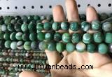 CAA2287 15.5 inches 8mm faceted round banded agate beads