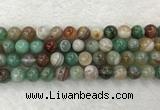 CAA2304 15.5 inches 12mm round banded agate gemstone beads