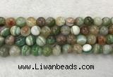 CAA2305 15.5 inches 14mm round banded agate gemstone beads