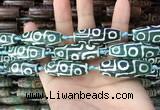 CAA2698 15.5 inches 14*38mm - 16*43mm rice tibetan agate dzi beads