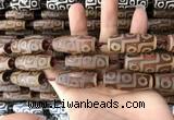 CAA2702 15.5 inches 14*38mm - 16*43mm rice tibetan agate dzi beads