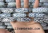 CAA2703 15.5 inches 14*38mm - 16*43mm rice tibetan agate dzi beads