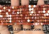 CAA2808 15 inches 4mm faceted round fire crackle agate beads wholesale