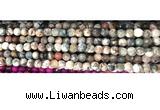 CAA2883 15 inches 6mm faceted round fire crackle agate beads wholesale