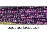 CAA2892 15 inches 6mm faceted round fire crackle agate beads wholesale