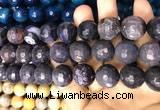 CAA3242 15 inches 16mm faceted round fire crackle agate beads wholesale