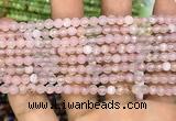 CAA3261 15 inches 4mm faceted round agate beads wholesale