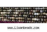 CAA3294 15 inches 6mm faceted round agate beads wholesale