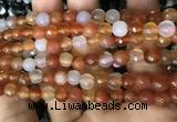 CAA3310 15 inches 6mm faceted round agate beads wholesale