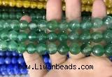 CAA3373 15 inches 10mm faceted round agate beads wholesale