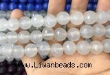 CAA3395 15 inches 12mm faceted round agate beads wholesale