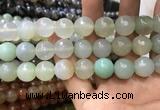 CAA3433 15 inches 14mm faceted round agate beads wholesale