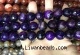 CAA3446 15 inches 16mm faceted round agate beads wholesale