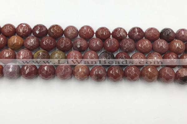 CAA3630 15.5 inches 8mm faceted round Portuguese agate beads