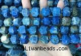 CAA3710 15*16mm - 16*17mm faceted nuggets chrysanthemum agate beads