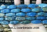 CAA3721 15.5 inches 9*22mm - 11*25mm rice chrysanthemum agate beads