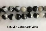 CAA3780 15.5 inches 20mm faceted round agate druzy geode beads