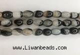 CAA3785 15.5 inches 10*14mm rice agate druzy geode beads