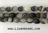 CAA3787 15.5 inches 13*18mm rice agate druzy geode beads