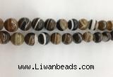 CAA3802 15.5 inches 12mm round line agate beads wholesale