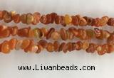 CAA3806 15.5 inches 4*6mm - 8*10mm chips red agate beads wholesale