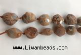 CAA3812 15.5 inches 20*25mm - 25*35mm nuggets rough agate beads