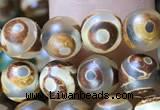 CAA3847 15 inches 6mm round tibetan agate beads wholesale