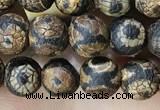 CAA3848 15 inches 6mm round tibetan agate beads wholesale