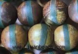 CAA3877 15 inches 8mm round tibetan agate beads wholesale