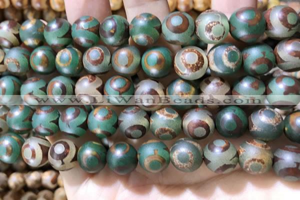 CAA3908 15 inches 10mm round tibetan agate beads wholesale