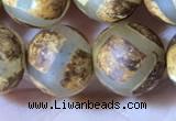 CAA3912 15 inches 10mm round tibetan agate beads wholesale