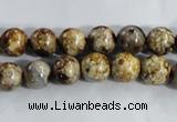 CAA393 15.5 inches 8mm round fire crackle agate beads wholesale